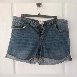 Caslon from Nordstrom Denim Roll-Cuff Women's Jean Shorts size 32